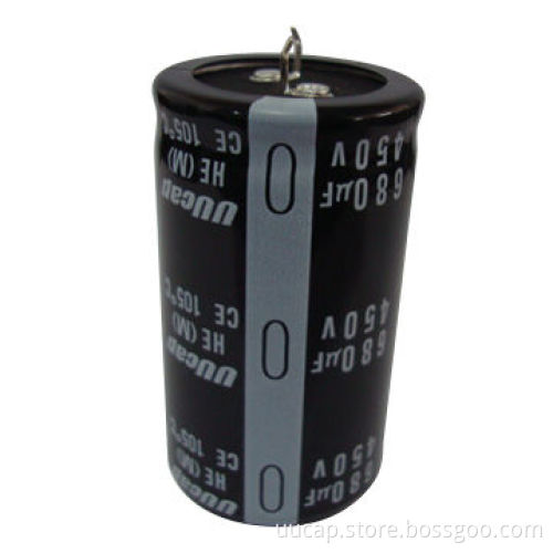 Snap-in Aluminum Electrolytic Capacitor, German Technology,Power/Inverter Smooth,450V, 680uf, 3,000H